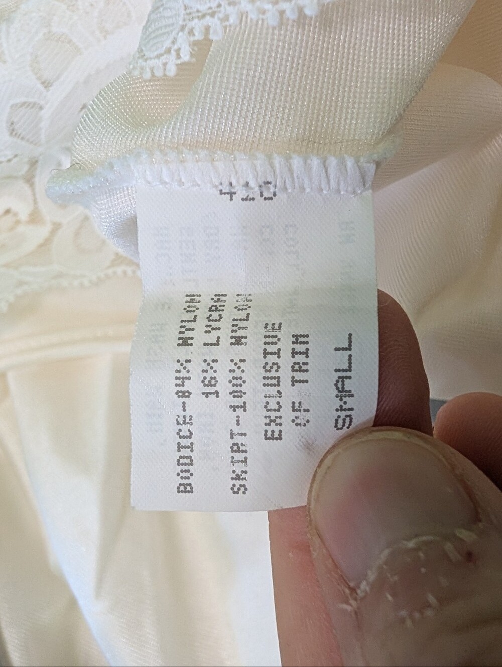 Vintage Lorraine Ivory Lace Nightgown S Full Sweep Bridal Negligee 70s 80s - Picture 8 of 10
